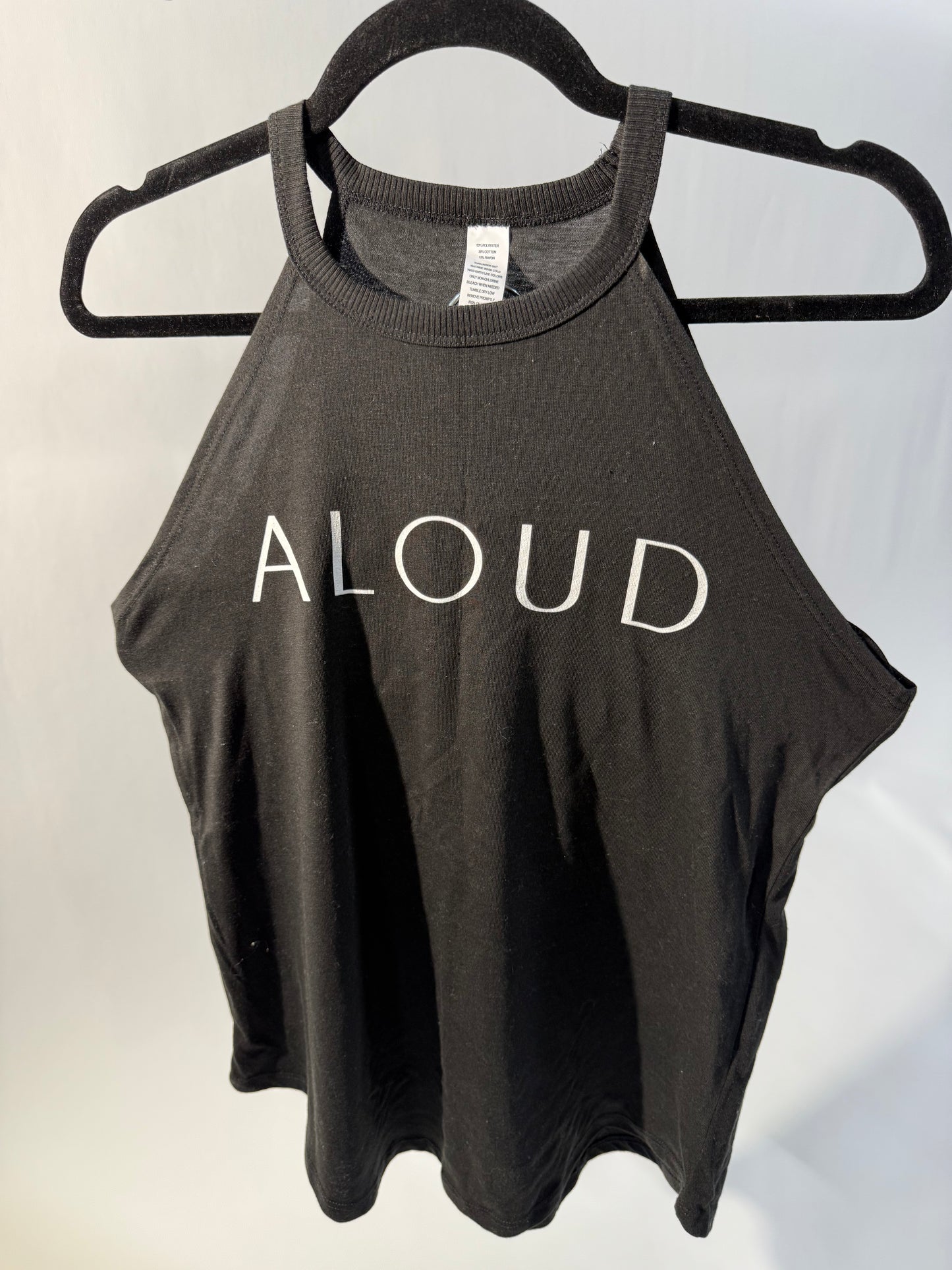 Aloud Racerback Tank Top - Black