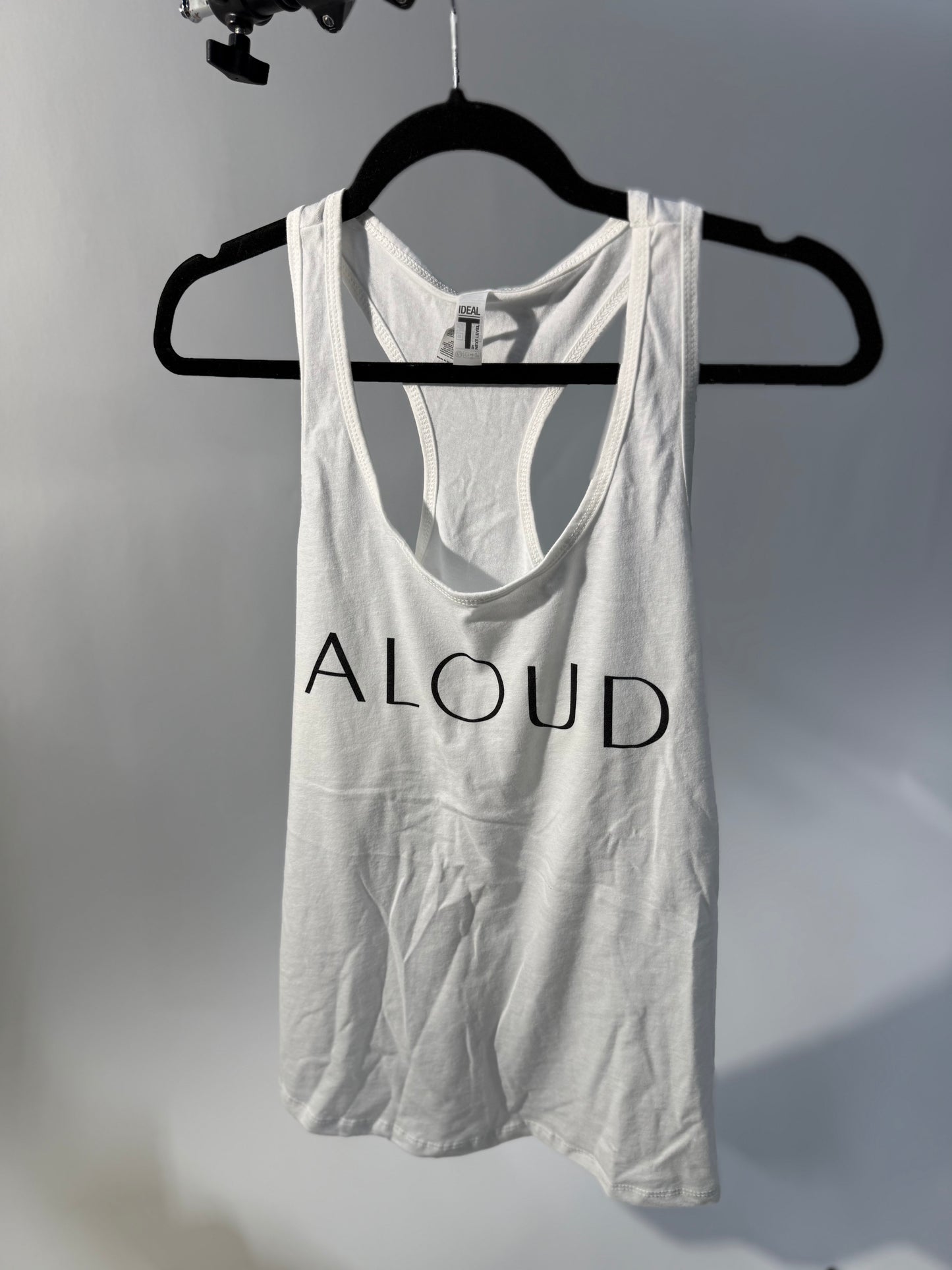 Aloud Racerback Tank Top - White