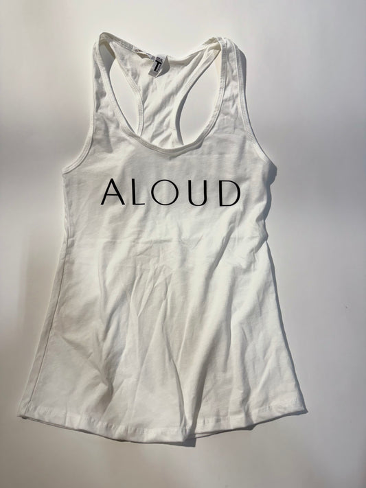 Aloud Racerback Tank Top - White